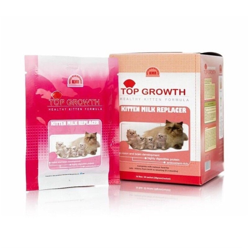 1BOX Susu Top Growth Kitten Milk Replacer Sachet 30gr/Sachet.