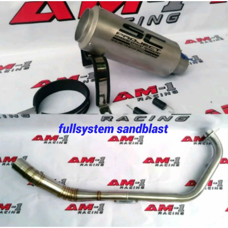 Knalpot Racing SC Project Pelangi New R15 V2 V3 Vva Vixion Nva Nvl Byson MT15 Gsx150 Gsx 150 Satria-2