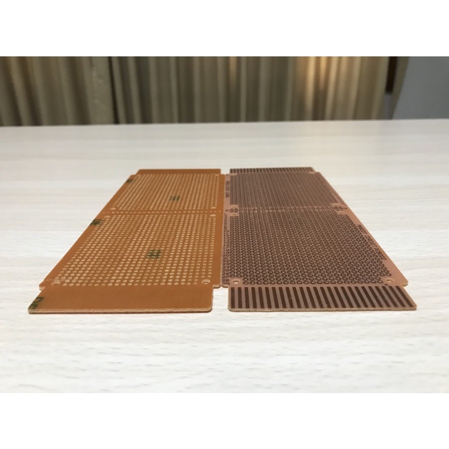 PCB TITIK LUBANG IC SINGLE LAYER 18.5 CM x 7.2 CM