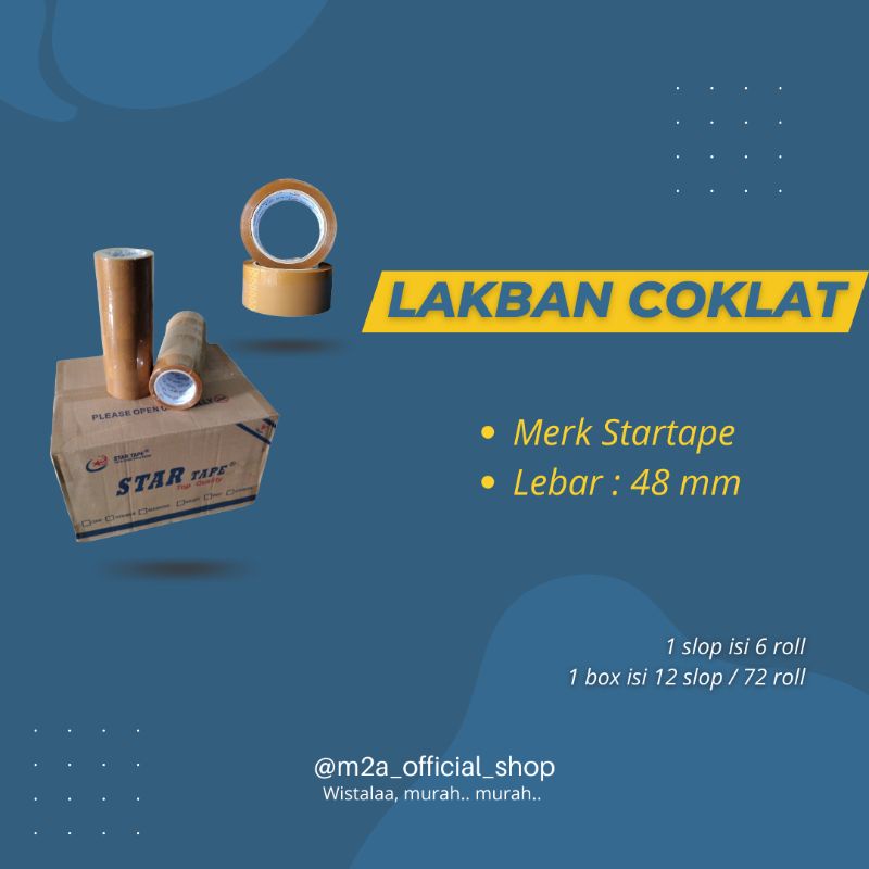 

Lakban Startape | Packing | Coklat | Bening