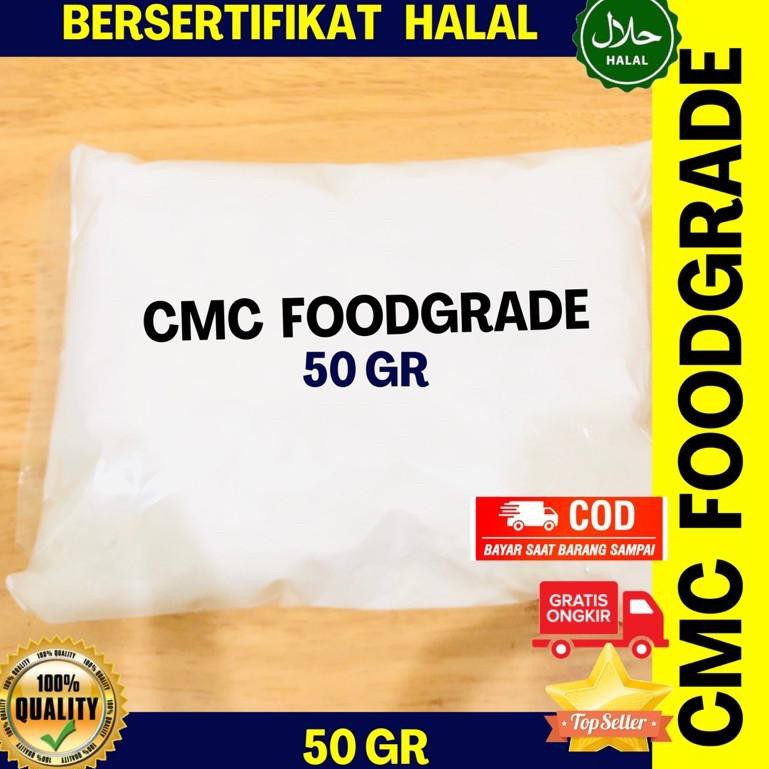 

DIKIRIM DARI JAKARTA!!!! CMC 50gr HALAL / Sodium Carboxmethylceluoes Food Grade