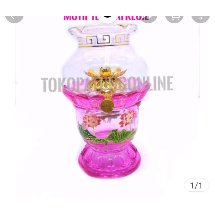Tempat Minyak Sembahyang Parafin Teratai 01
