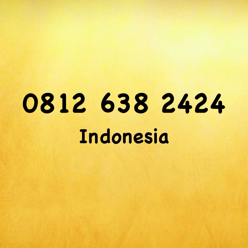 Nomor Cantik Simpati 11 Digit Double AB - 24 - 0812 638 2424