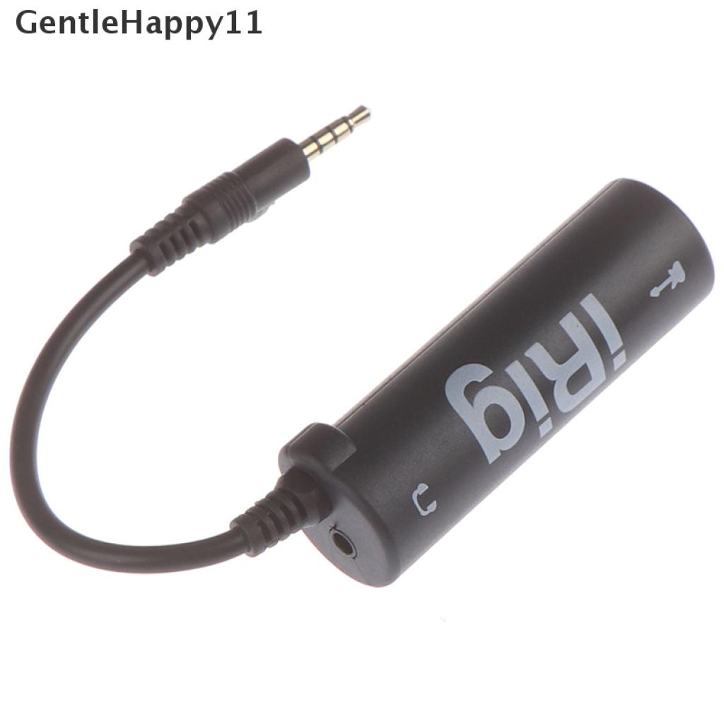 Gentlehappy 1Pc Konverter I-Rig Interface Gitar Pengganti Untuk Handphone