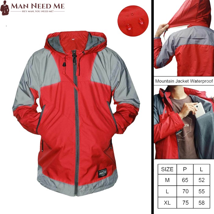 ADV |ManNeedMe x AMZ| Jaket Pria / Wanita | Jaket Parasut / Gunung / Bomber - Waterproof Premium