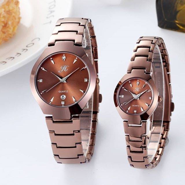 Free Box JT 8411 Jims Honey Jam Tangan Pria Wanita Couple Import
