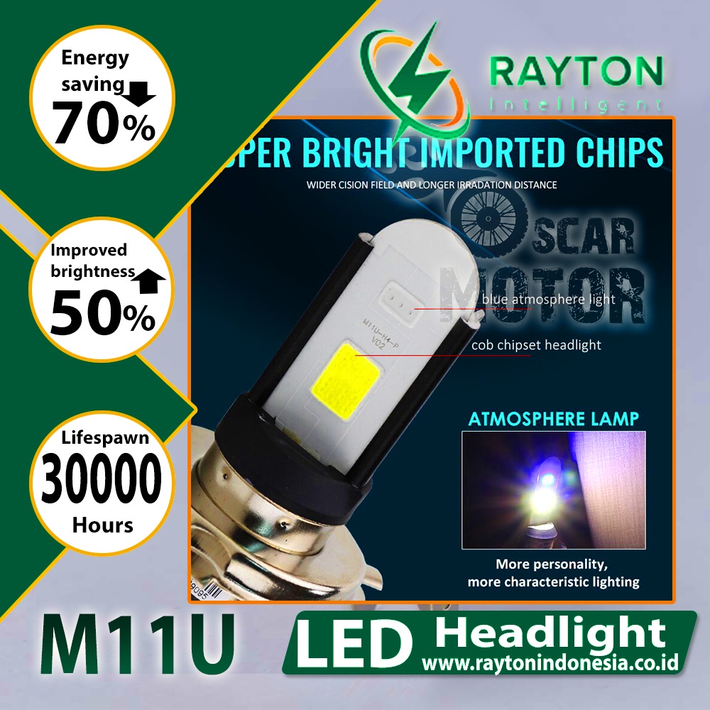 LAMPU RTD MOTOR M11U H6 H4 RAYTON BEBEK HEADLAMP HEAD MATIC BEBEK NEW motor