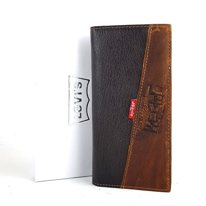Dompet Kulit Pria Panjang Asli Murah LEVIS DPJ JUJM Dompet Pria Lipat Pendek Cowok  Panjang Mu