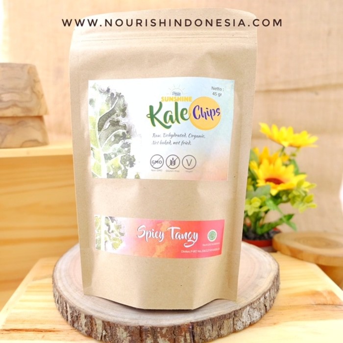 

Hello Sunshine,Raw Kale Chips Spicy Tangy 45 gr (Keripik Sayur Kale)