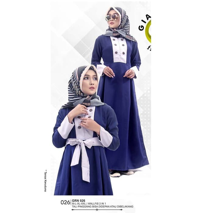 BAJU GAMIS LEBARAN WANITA MUSLIM ORIGINAL PREMIUM MODEL TERBARU 2020