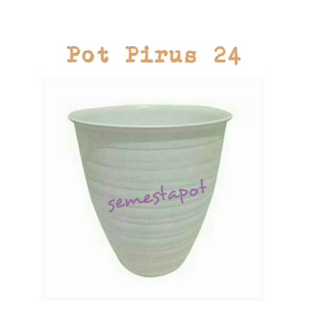 Pot Pirus 24 Putih Tirus Untuk Bunga Tanaman