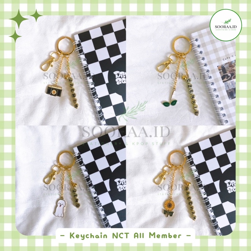 ✨(FREE PC &amp; STICKER) Keychain NCT Keyring NCT All Member - Keychain NCT Aesthetic - Gantungan Kunci NCT✨