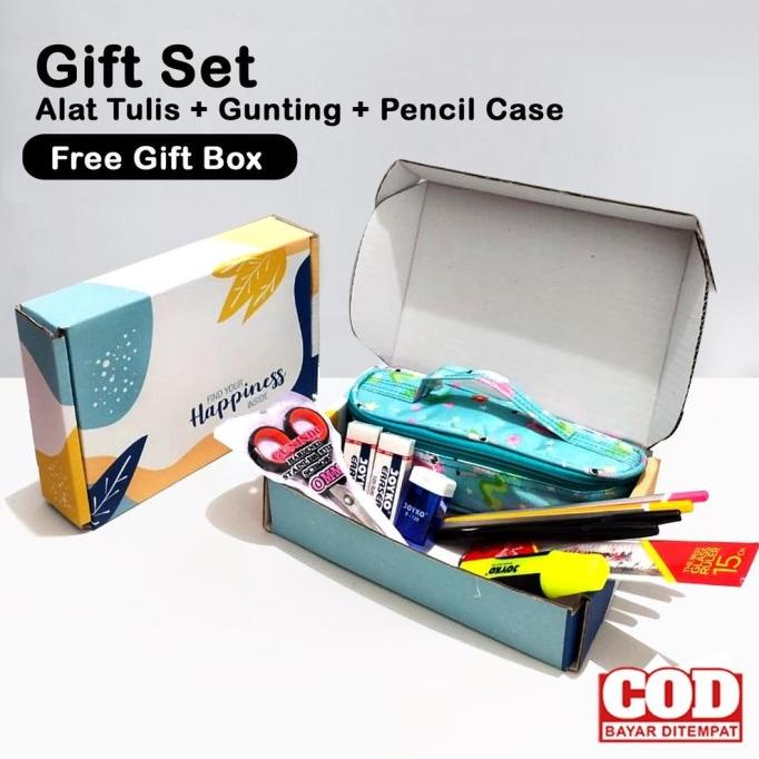 

stationary set kado ulang tahun set tepak dan alat tulis anak sekolah