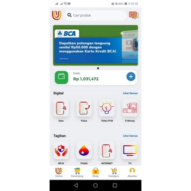 Toko online, PPOB, SMM plus android