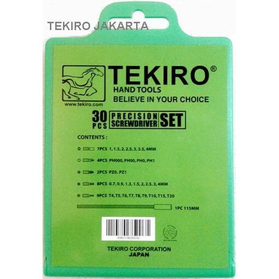 Tekiro Obeng Presisi Set / Tekiro Obeng Set Presisi 30 in 1 / Precision Screwdriver - Isi 30 pcs - O