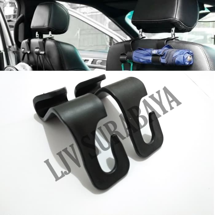 Car Headrest Hook Hanger Holder / Gantungan Barang Mobil Multifungsi