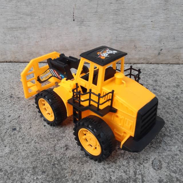 Mainan Truk Forklift Edukasi Anak - Miniatur Truck Traktor Angkut