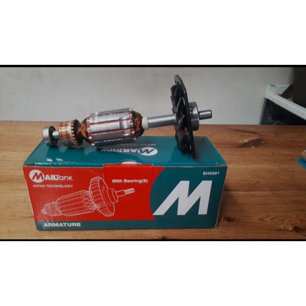 MAILTANK SH0501 ARMATURE MESIN GERINDA ORIGINAL / ANGKER GERINDA / ARMATUR GERINDA