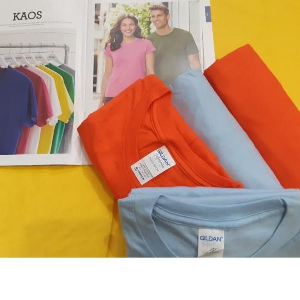 ✪ Kaos Polos Gildan Bandung Softstyle 63000 - Original - - Sport Grey ♛