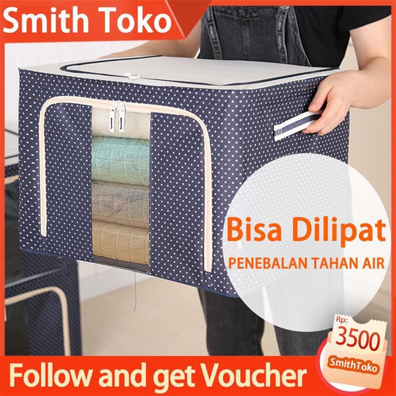 Dapat dilipat storage multifungsi 66L 72L 100L storage box baju tempat penyimpanan kotak serbaguna