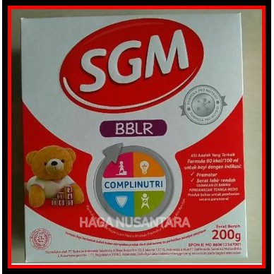 

SUSU SGM BBLR COMPLINUTRI (Susu Formula Khusus Bayi Premature) 200 gr