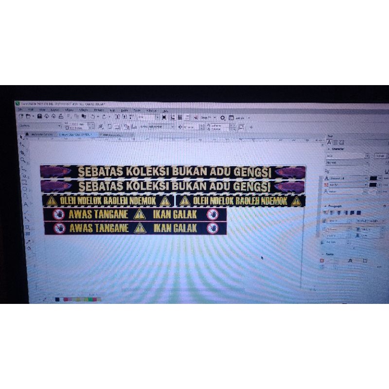 

List Stiker Akuarium Custom