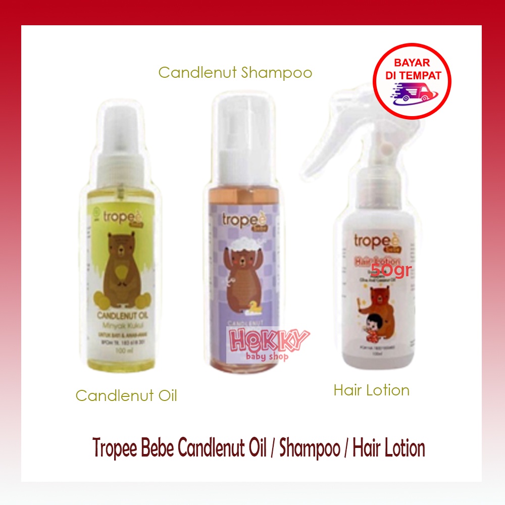 TROPEE BEBE Candlenut Oil Minyak Kemiri / Candlenut Shampoo Shampoo Kemiri / Olive Massage Oil 70ml