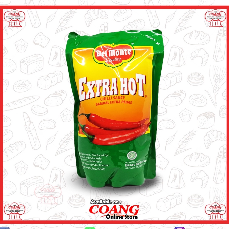 

DELMONTE CHILI EXTRA HOT 1 KG - DEL MONTE