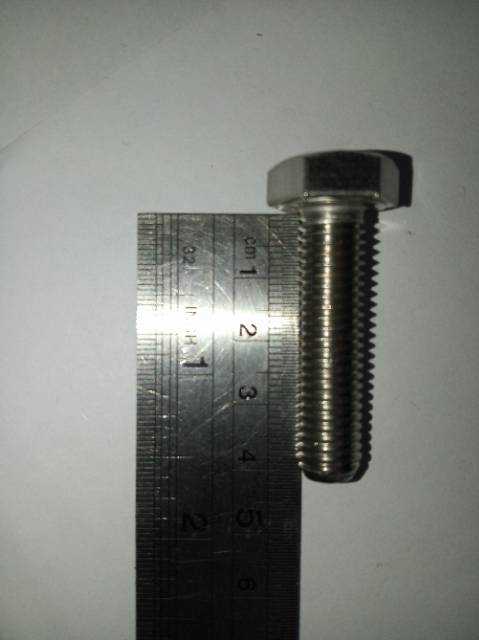 Baut hex M10 x 40(4cm) stainless 304