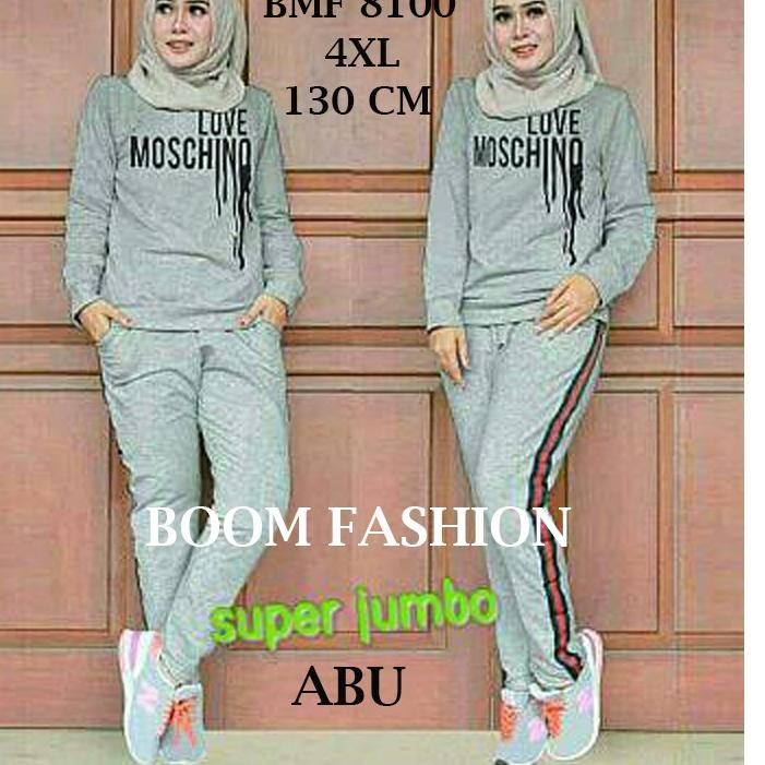 SET TRAINING XL(5900), XXL(7333), 3XL(7711), 4XL(8100) Set Wanita Muslim Jumbo/ Set Olahraga Wanita 