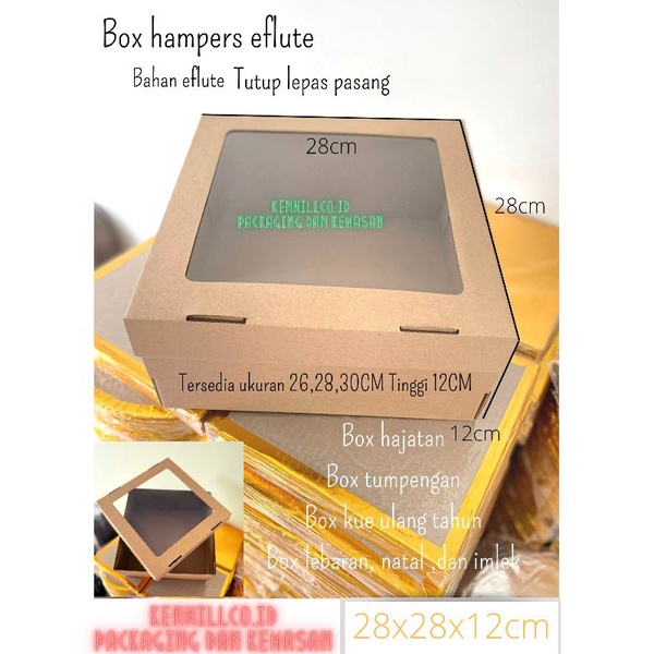 

BOX HAMPERS 28X28X12 TUTUP LEPAS PASANG MIKA BOX TUMPENG BOX WINDOW