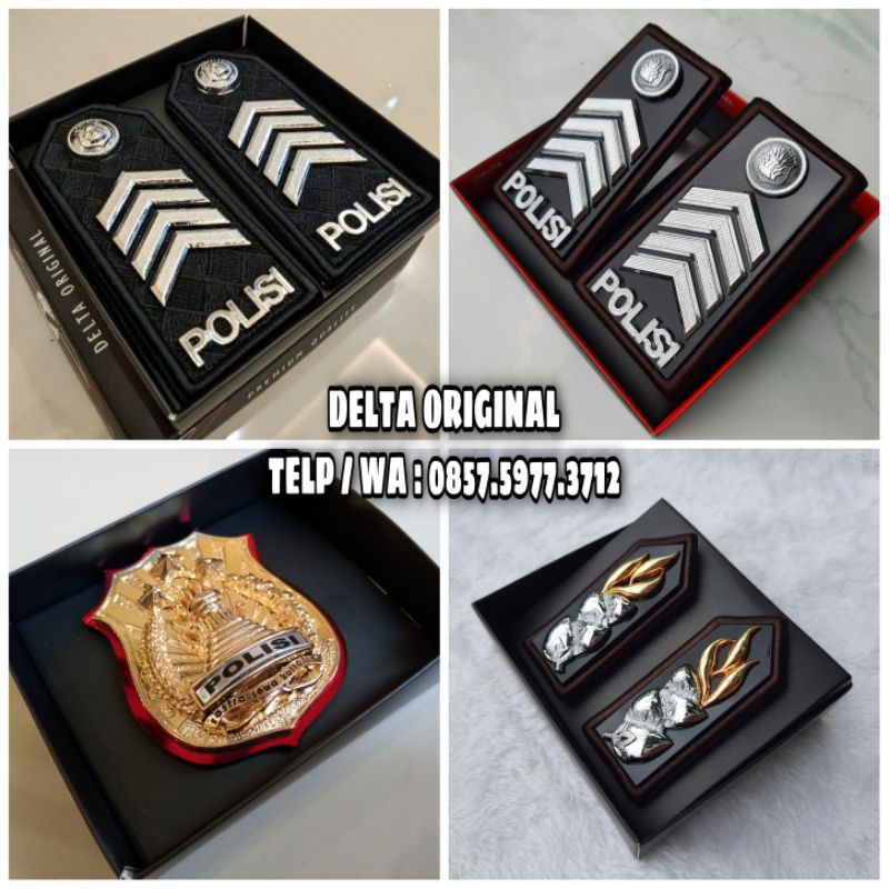 Set Pangkat Bripda/Briptu/Brigadir/Bripka Pdh & Pdu Polri