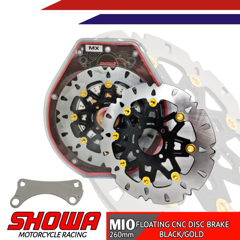 Piringan Cakram Showa Jupiter MX/Z1 Honda Beat Depan CNC Plus Breket Ukuran 260MM
