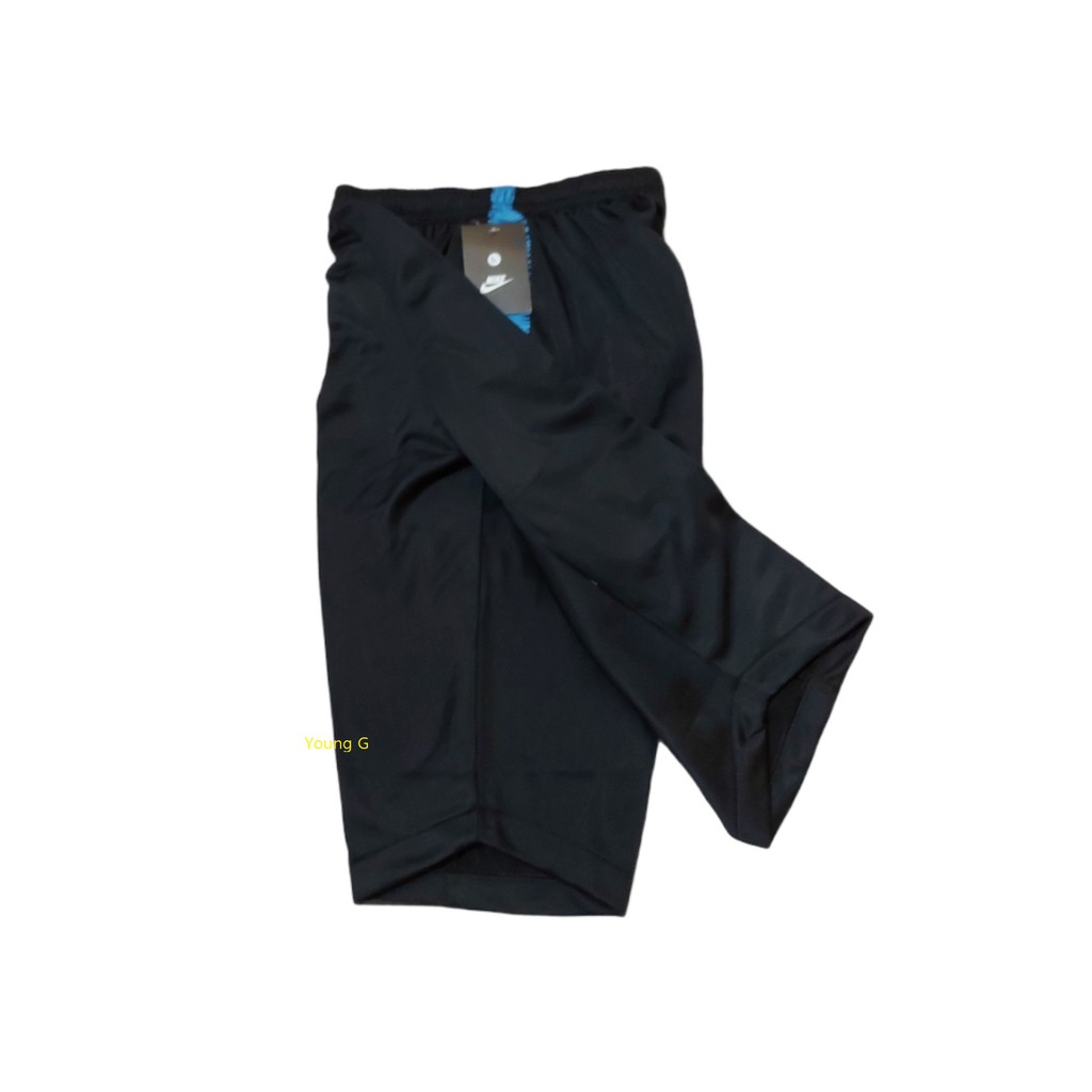 Celana Bola Pendek Sport Premium Hitam Biru Training Olahraga