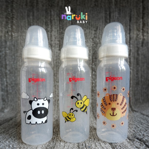 Paket Botol Susu Pigeon 240ml Peristaltic Nipple Paket Hemat 3 pcs