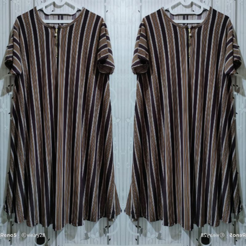 Dres jersey salur 02 super jumbo busui daster cantik ibu hamil  ld 120 masih bisa melar 160