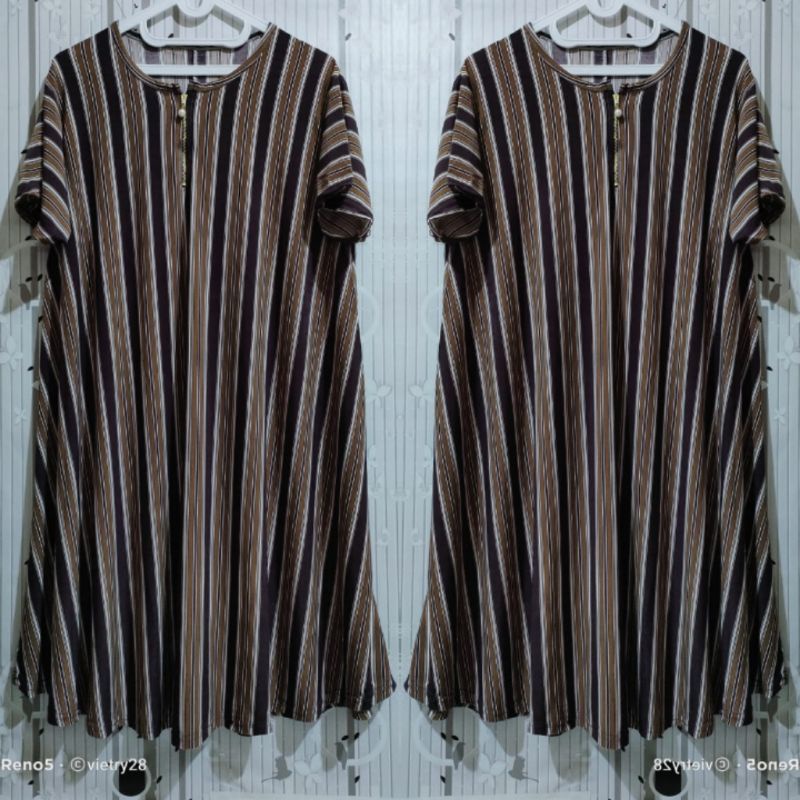 Dres jersey salur 02 super jumbo busui daster cantik ibu hamil  ld 120 masih bisa melar 160