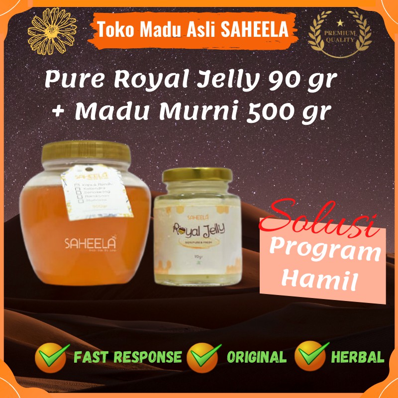 

Paket Promil /Promil / Program Hamil / Pure Royal Jelly 90 Gram / Madu Murni 500 Gram