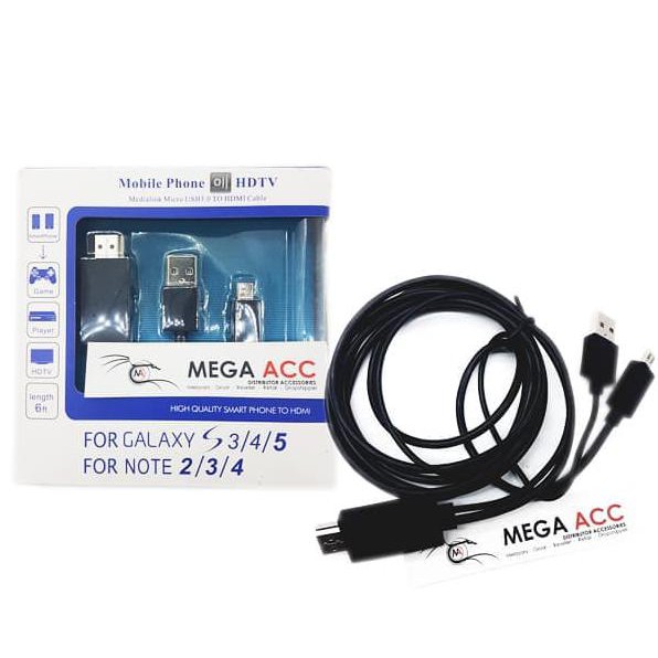 Kabel Usb Micro Mhl To Hdmi Media Adapter For Samsung Galaxy S Best Quality