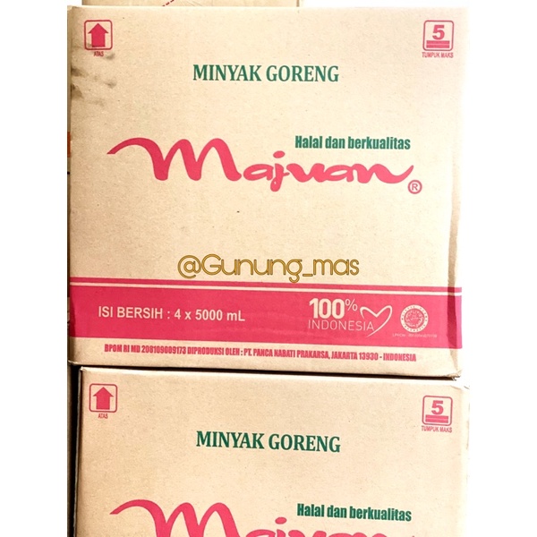Minyak Goreng Majuan 4x5 Liter Dus