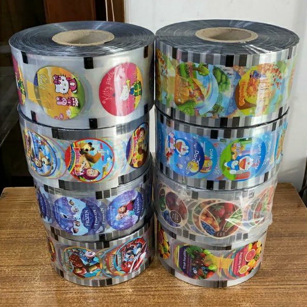 Lid Plastik Rol Mesin Cup Sealer Khusus Gelas Aqua, Aqua Cup, Lid Ukuran 10 cm x 250 mtr