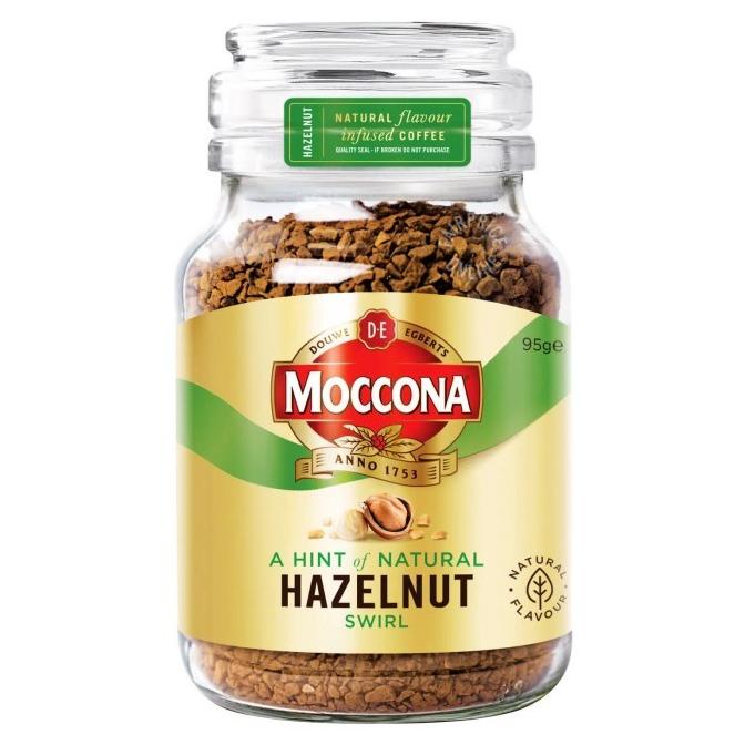 

Kopi Moccona A Hint Of Hazelnut Swirl Infused Coffee 95 Gram