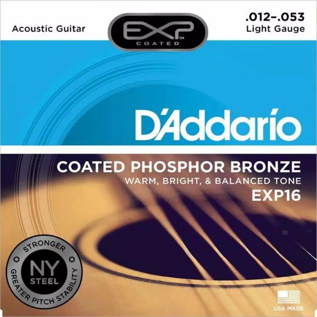 Senar Gitar Daddario D'addario Akustik String EZ890 EZ900 EZ910 EZ920-EXP16 0.12