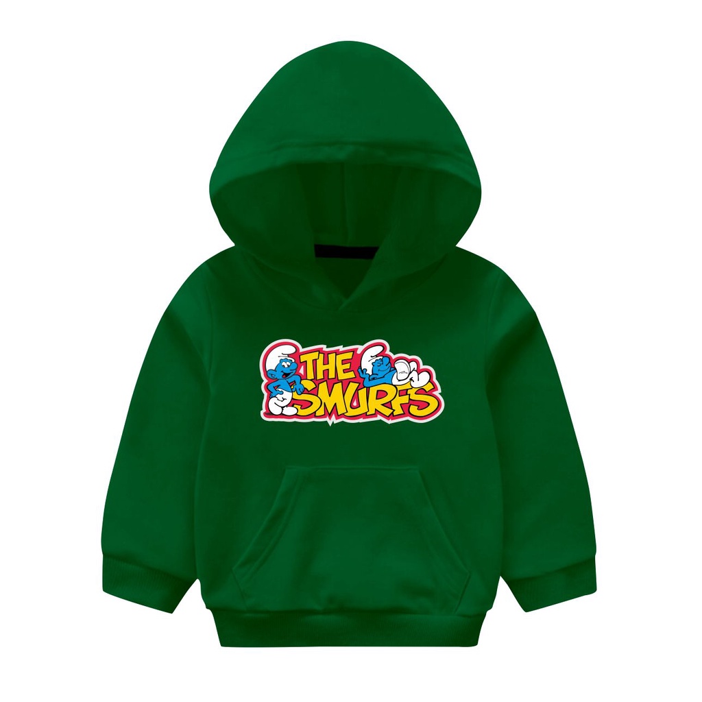 Sweater THE SMURFS Anak usia 1-7 tahun Cowok cewek sweater Hodie unisex Pakaian anak murah