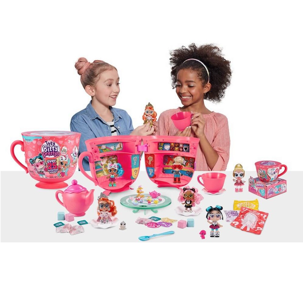 Zuru Itty Bitty Prettys Giant Tea Party Pretty Big Tea with over 25 Surprises