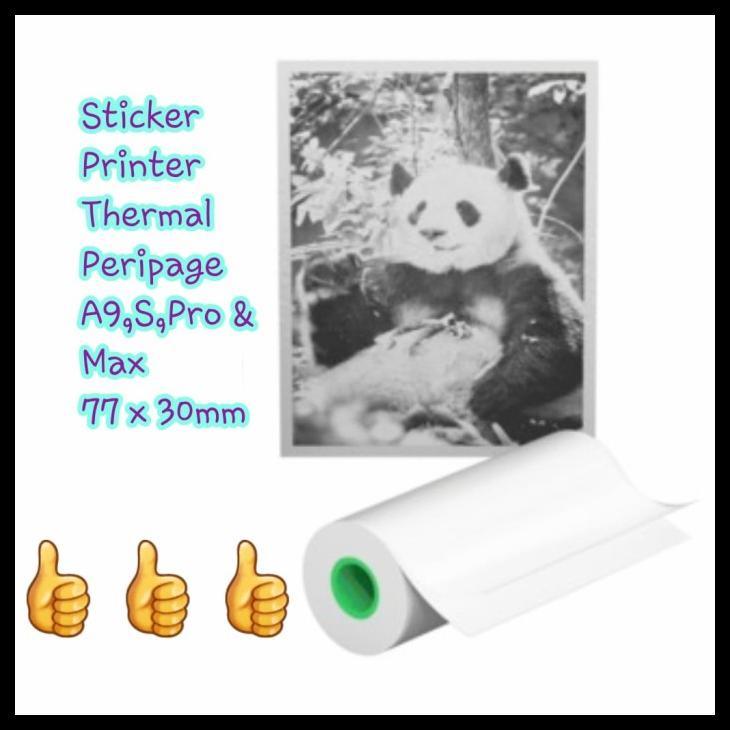 

Kertas Stiker Thermal Printer A9 Ukuran 77X30Mm Portable Printer Kode 7