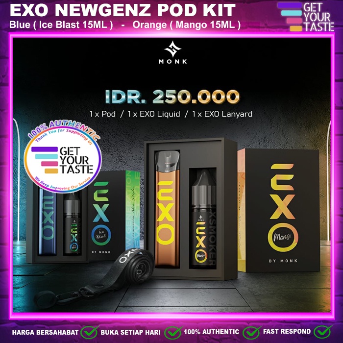 Jual Exo New Genz Pod Kit Plus Liquid Newgenz Authentic By Monkcloud