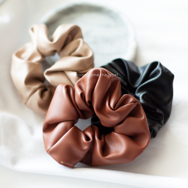 

Leather Scrunchie | Moonstone The Label