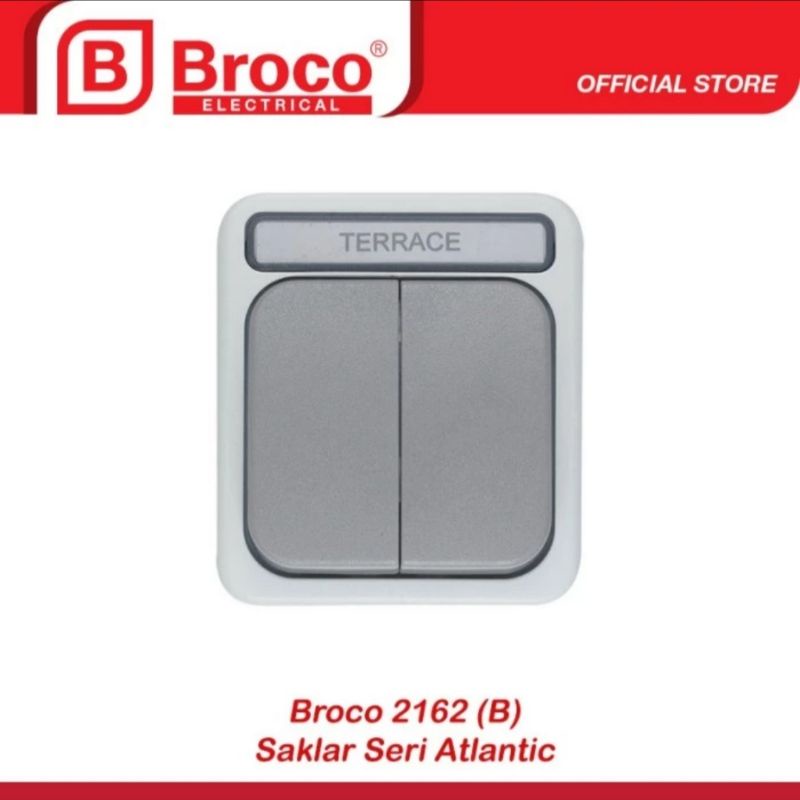 SAKLAR SERI BROCO ATLANTIC 2162 OB TEMPEL TEMBOK WATERPROOF / BROCO ATLANTIC SAKLAR SERI OB TEMPEL TEMBOK WATERPROOF