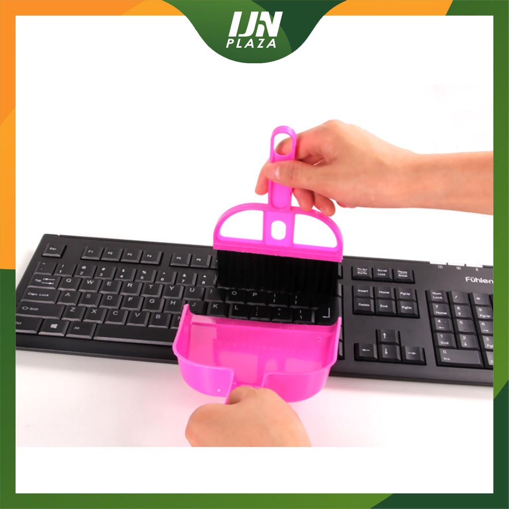 ❤ IJN ❤ Sapu Pengki Set / Sapu dan Pengki Mini Set / Mini Dustpan Set Serbaguna Membersihkan Mobil Keyboard Laptop